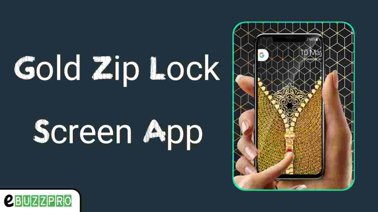 Tech Nukti Gold Zip Lock Screen App