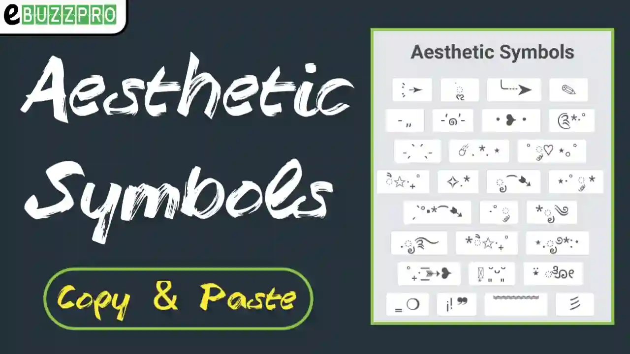 500 Aesthetic Symbols Copy And Paste Aesthetic Signs For Instagram