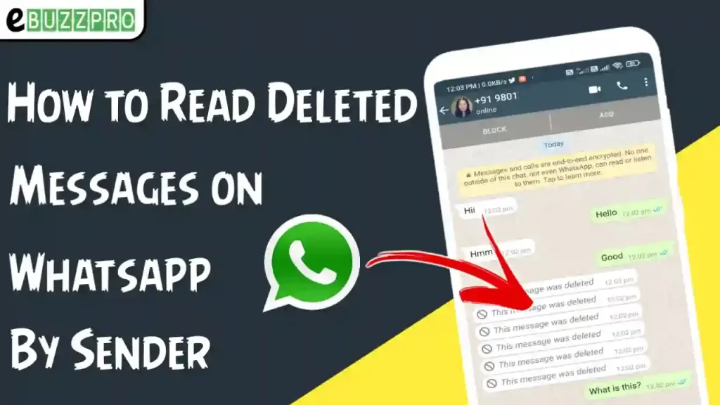 How to Read Deleted Messages on Whatsapp by Sender? Android | iOS