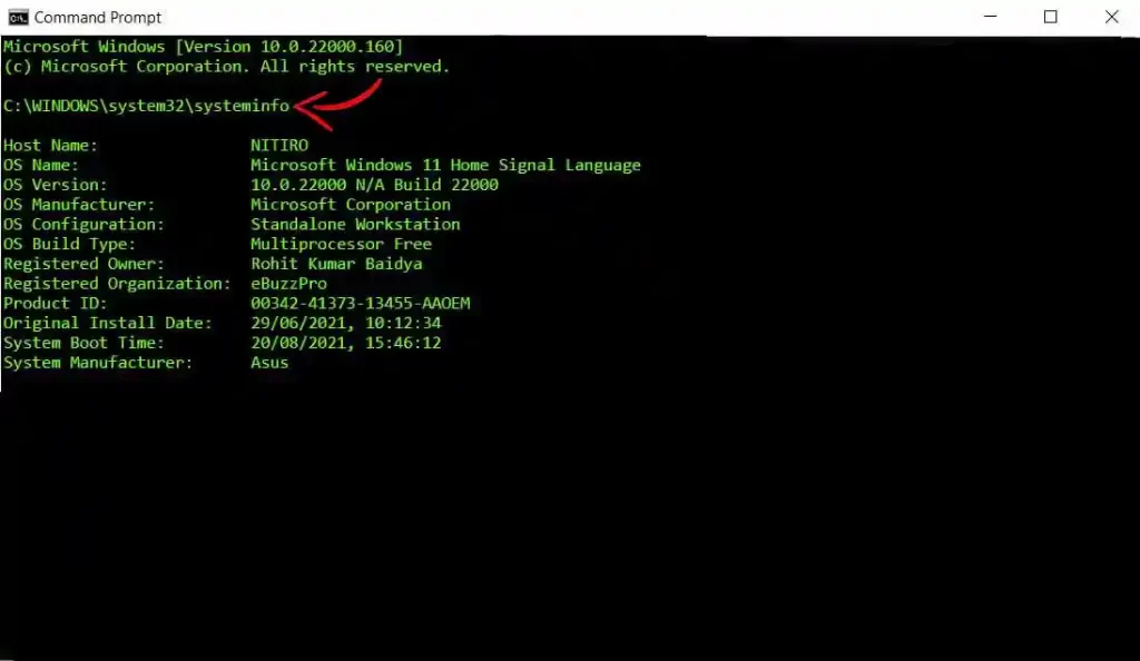 Hardware Specifications Steps