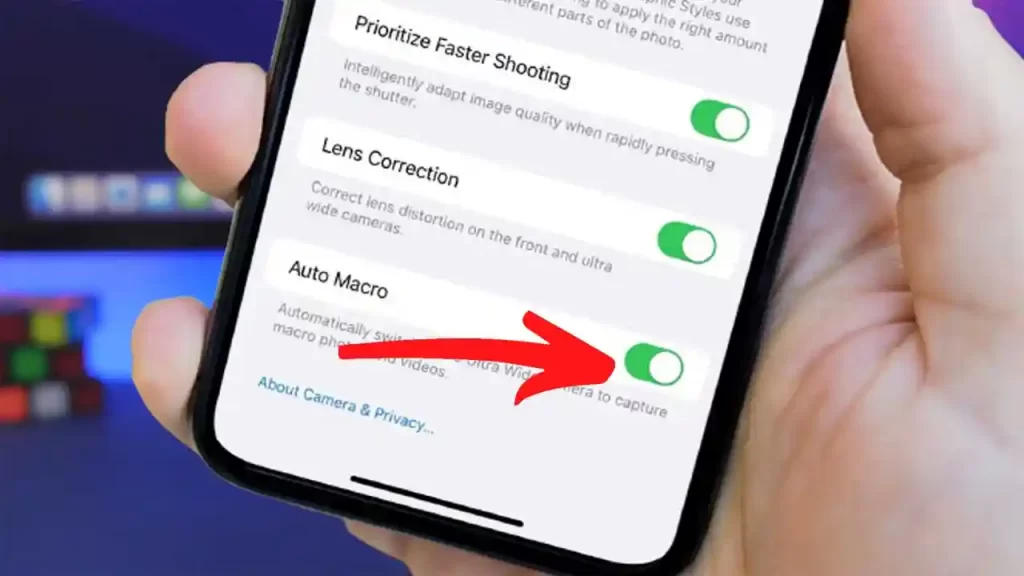 How to Disable Auto Macro Switching in Camera on iPhone?