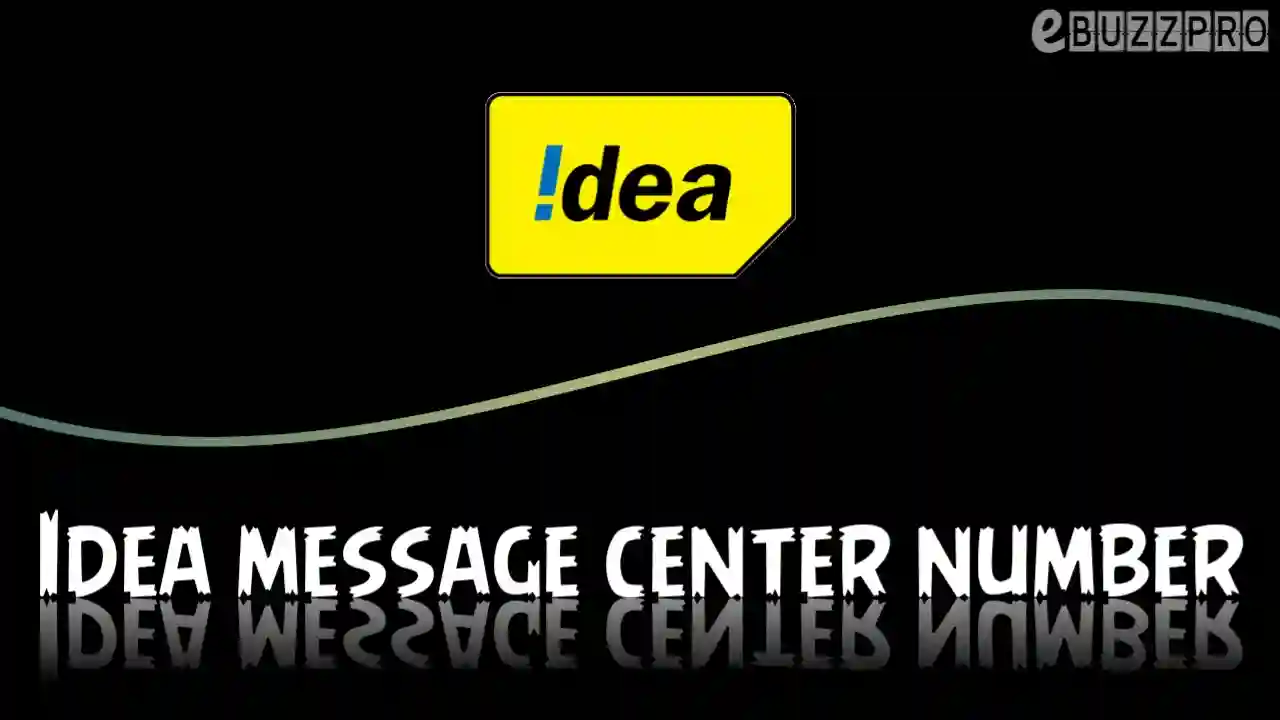 Idea Message Centre Number