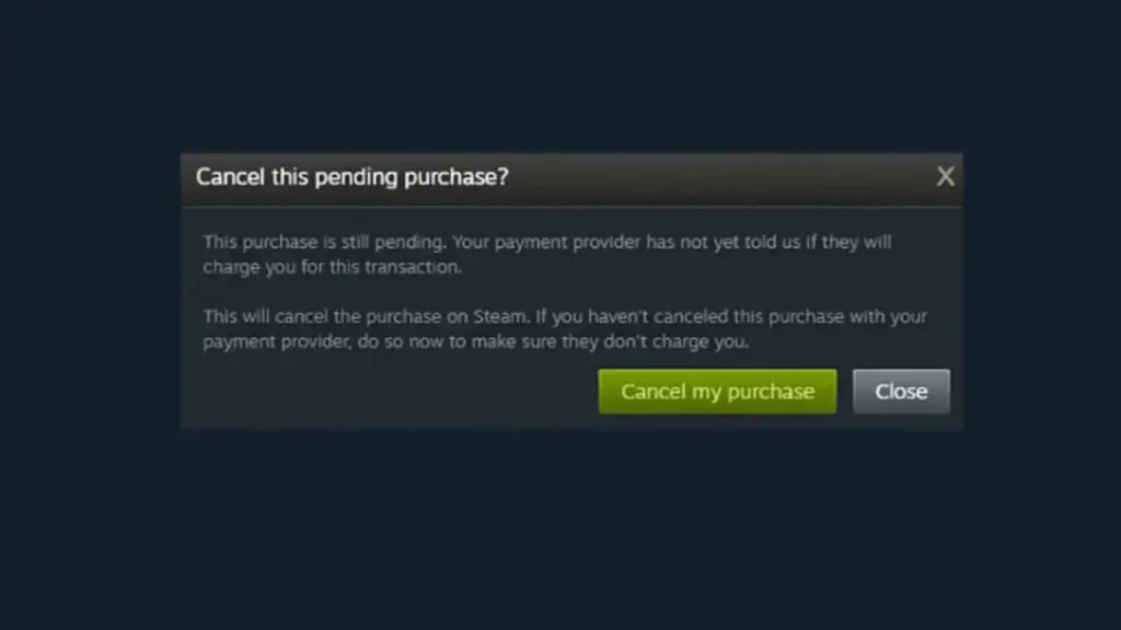 How to Fix Steam Pending Transaction?, your transaction cannot be completed because you have another pending transaction on your account