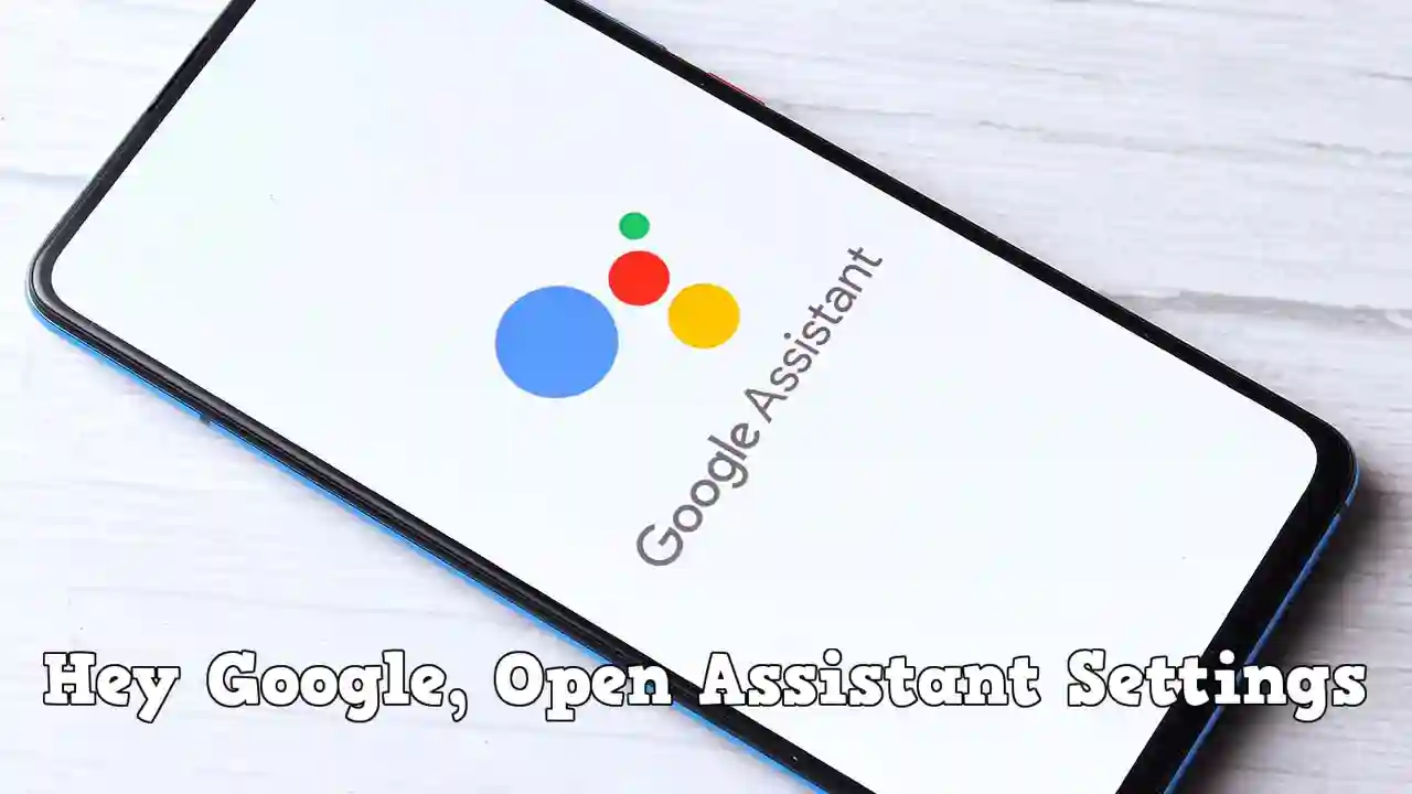 Hey Google, Open Assistant Settings