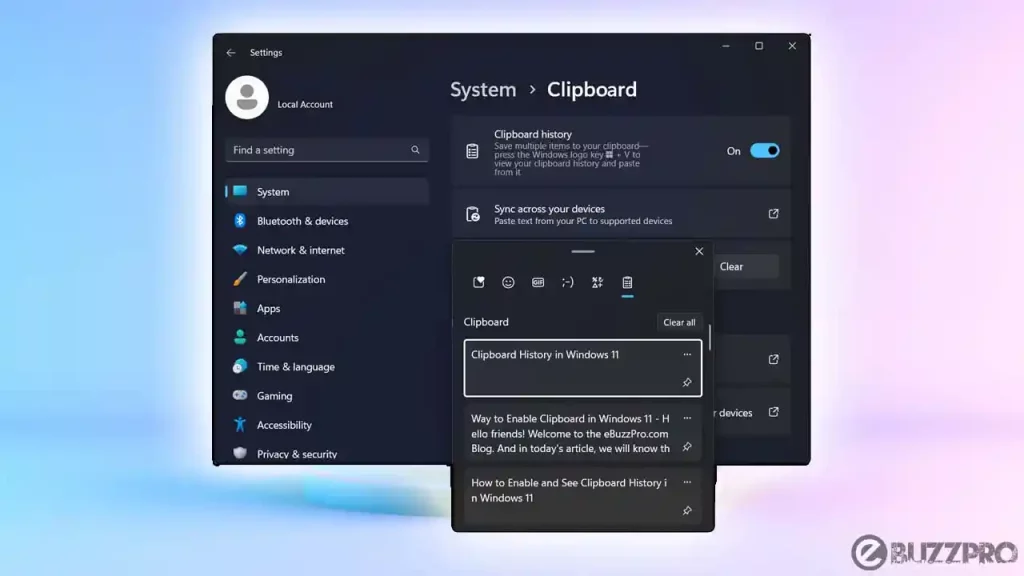 How to Enable and See Clipboard History in Windows 11
