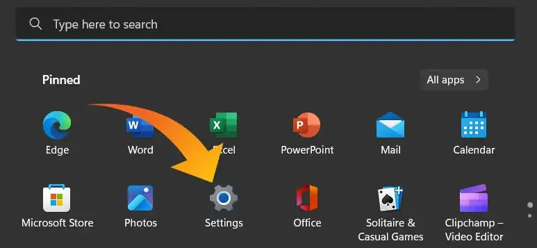 Open Settings to Enable Clipboard in Windows 11