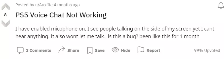 PS5 Voice Chat Not Working
