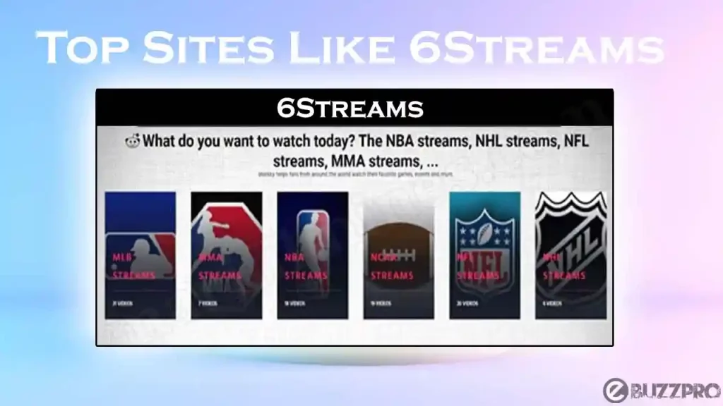 Top Sites Like 6Streams & 6Streams Alternatives