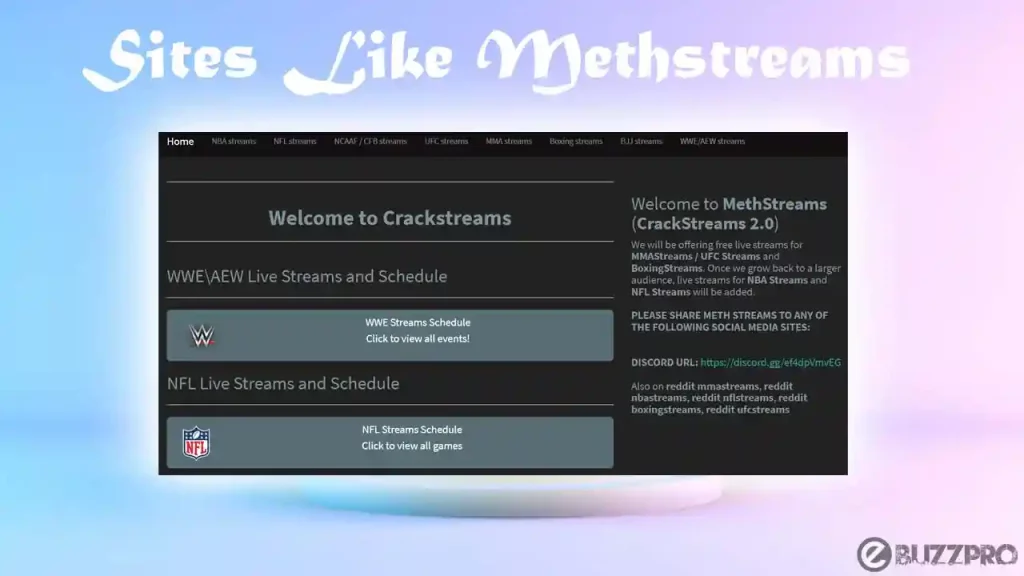 Top Sites Like Methstreams & Methstreams Alternatives