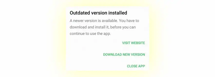 Update App to The Latest Version