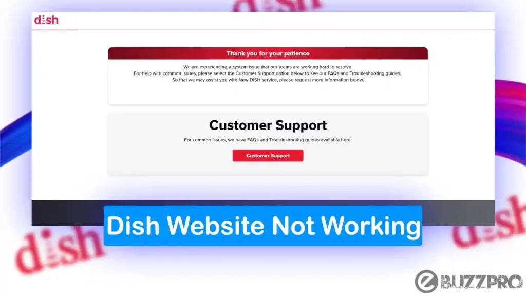 Dish Website Not Working | Reason & Fixes