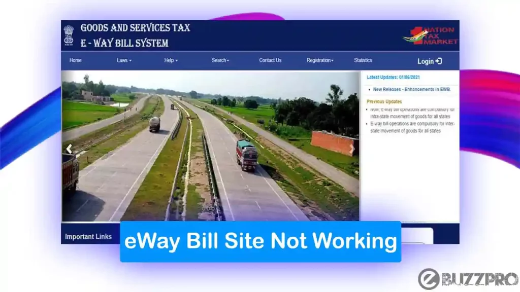 eWay Bill Site Not Working | Reason & Fixes
