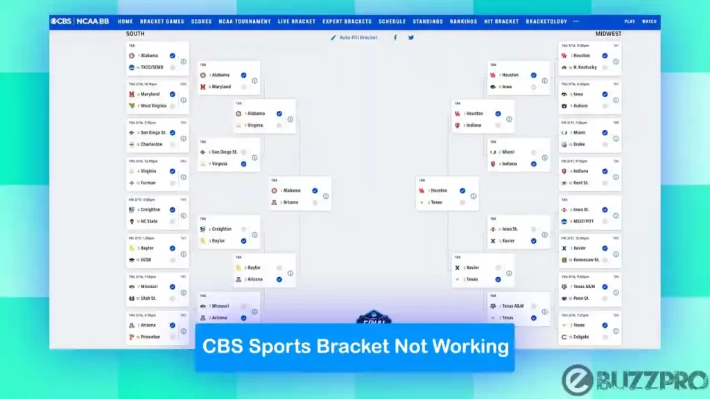 Fix 'CBS Sports Bracket Not Working' Problem