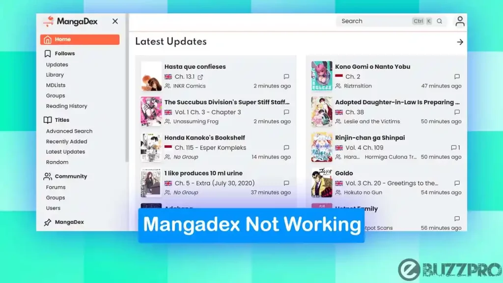 MangaDex Not Working