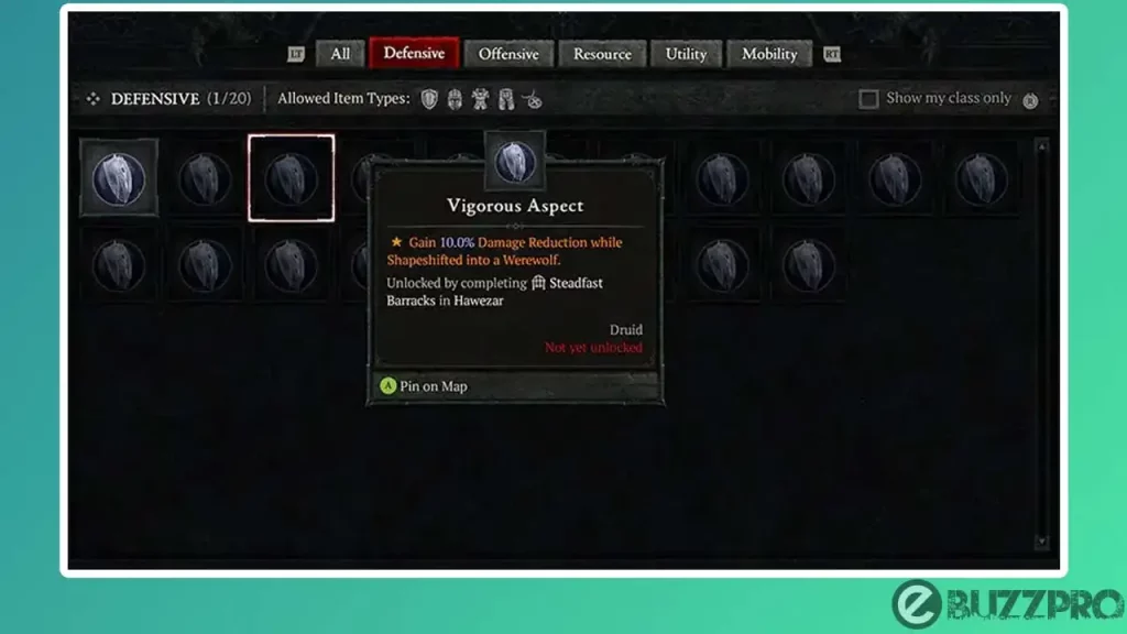 How to Get Vigorous Aspect in Diablo 4?