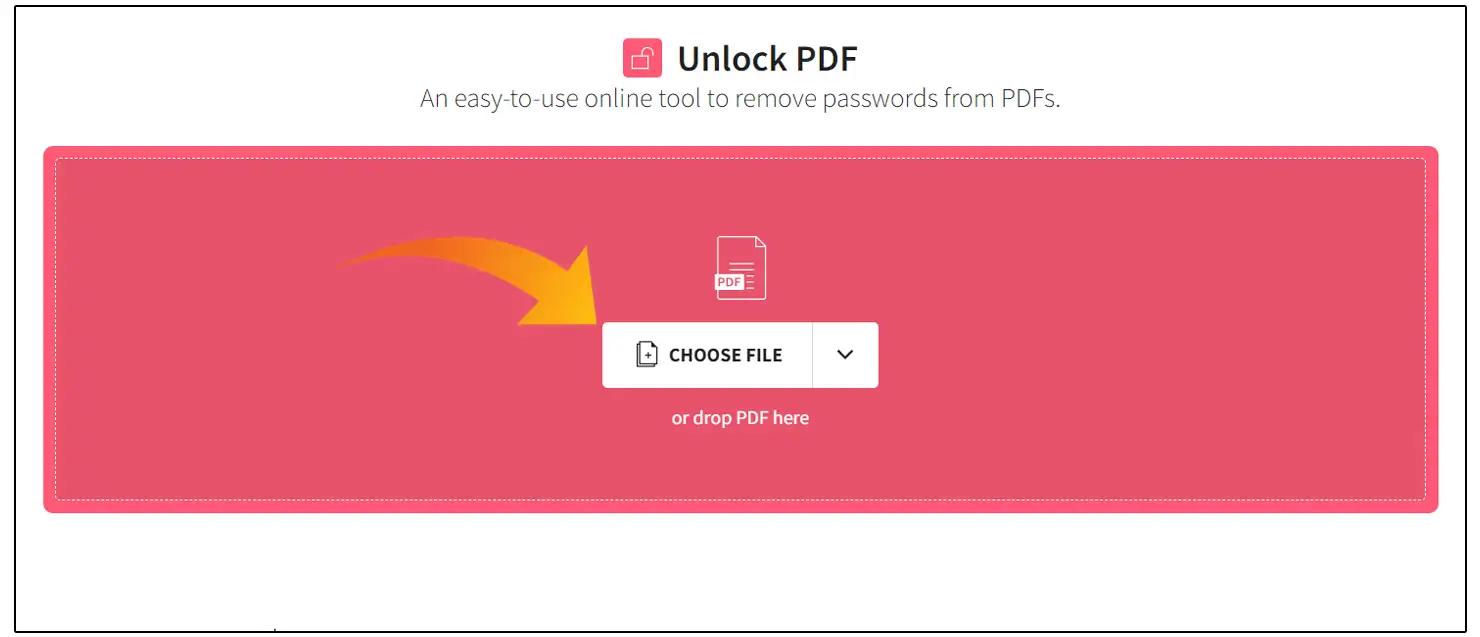 Remove PDF Password Online Free