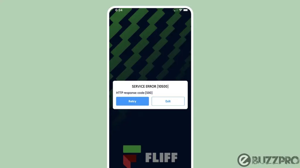Fix: Fliff App SERVICE ERROR 10500