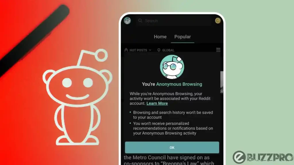 Reddit App Anonymous Browsing