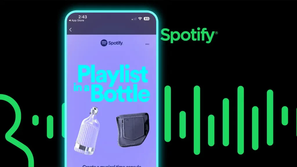 Spotify playlist in a bottle not working