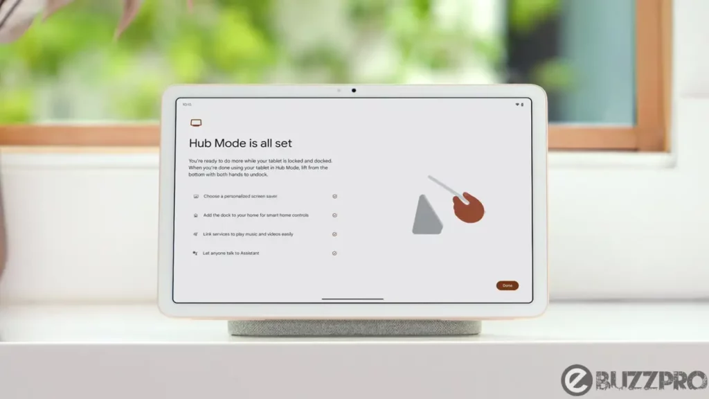 Google pixel tablet hub mode not working