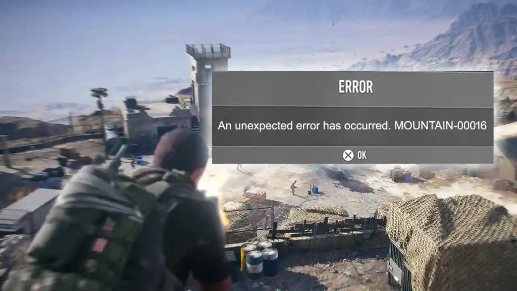 Ghost Recon Breakpoint Unexpected Error Code MOUNTAIN-00016