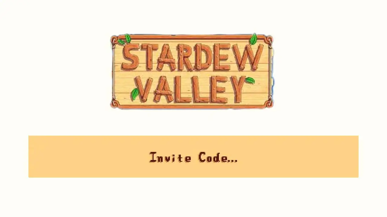 stardew valley invite code not showing